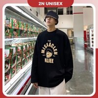 Có ảnh thật  Áo thun tay dài form rộng unisex - áo sweater Naliee