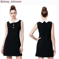 [Có ảnh thật] Đầm Betsey Johnson màu đen cổ Peter Pan VNXK dư xịn