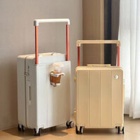 [Có ảnh thật] Vali kéo du lịch Airway chính hãng tay cầm ngang màu pastel xinh xắn có cốc nước