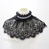 Cổ áo ren hoa hợp thời trang cho nữ