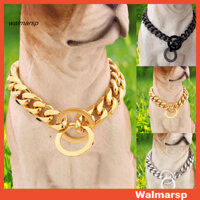 Cổ áo walmarsp Vòng cổ dây xích chó bằng thép không gỉ chống bỏng cho thể thao