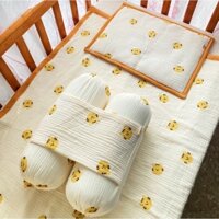 [Cò Baby] Gối chặn dùng cho bé sơ sinh ngủ ngon xô muslin cao cấp