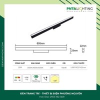 [Có bảo hành] Đèn chiếu sáng góc rộng cho hệ ray nam châm (từ tính) 20mm CXFG20/6003C