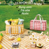 CÓ BẢO HÀNH- Túi đựng cơm giữ nhiệt nóng, lạnh BRIVILAS Cao Cấp ngăn to, 4 lớp (size 35x20x20cm)