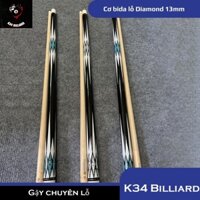 Cơ bida lỗ diamond đài loan kèm bao cơ
