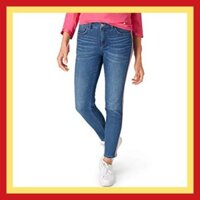 [Có Big Size] Quần jean nữ màu xanh sọc hồng hàng xuất khẩu chính hãng Bonita