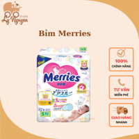 [Có Bill] Bỉm Merries Nhật dán/quần NB96/S88/M68/M64/L50/XL44