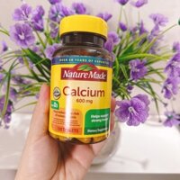 [Có Bill chính hãng] Viên uống Calcium 600mg Nature Made hỗ trợ tốt cho xương, răng chắc khoẻ 120v