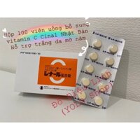 [CÓ BILL] Hộp 100 viên uống bổ sung vitamin C Cinal Nhật Bản - trắng da, mờ nám