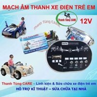 [Có Bluetooth] Bo mạch âm thanh Bluetooth 12V cho xe điện trẻ em