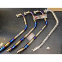 cổ bô titan dành cho ex150, satria form dài gắn trực tiếp satria có sẵn có cảm biến nhiệt phân loại ex150 dài satria dài