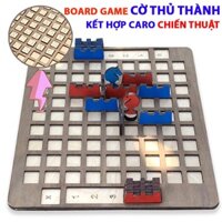 Cờ Board Game Vui Nhộn 2in 1Cờ Caro Kết Hợp Cờ Thủ Thành Đồ Chơi Chiến Thuật Chess Giải Trí