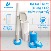 Cọ Bồn Cầu Chổi Chà Toilet Nhà Vệ Sinh Dùng 1 Lần CT-01 Cleany Homie Kèm Đầu Cọ Chứa Nước Tẩy Diệt Khuẩn