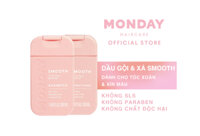 [Co- brand] Combo Dầu Gội Xả dành cho tóc xoăn tóc dợn sóng khó vào nếp Monday Smooth 50ml