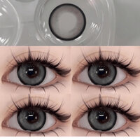 [Có Cận] Cặp Kính Áp Tròng Bibab Gray-Tone màu xám tối [Tặng Kèm Khay + Dụng Cụ Đeo]-Lens By Tea