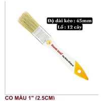 Cọ Cán Gỗ Quét Sơn Thanh Bình Lố 12 Cây - Chổi Quét Sơn Đủ Size Sơn Trắng Đuôi Cán Nhiều Màu  - Vinmax