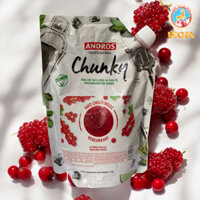 (Có chai chiết) Mứt NHO CHUỖI NGỌC Chunky Andros, có thịt trái cây làm nhân bánh, túi 1kg