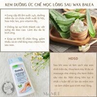 [CÓ CHE TÊN] Kem ức chế lông mọc chậm, dưỡng da sau wax lông, cạo lông Balea 125ml - Đức