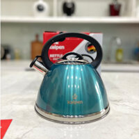 [Có Còi Báo Sôi] Ấm Đun Nước Inox 304, 5 Đáy Kalpen KK02/ KK03, Dùng Mọi LoạI Bếp