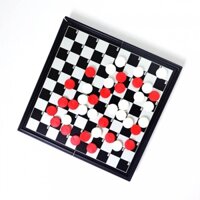 Cờ Đam Nam Châm Cao Cấp 25x25CM, Bàn Cờ Checkers 100 Ô Cỡ Lớn
