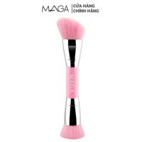 Cọ Đánh Nền Và Tạo Khối 2 Đầu MAGA Foundation Brush Contour Bronzer Makeup Brush Pink