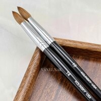 Cọ đắp bột cán gỗ đen Kolinsky USA - Cọ cán gỗ cao cấp size số 12, 14, 16, 18, 20 đắp móng chuyên dụng