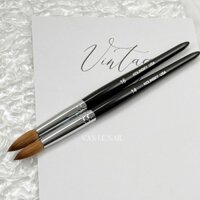 Cọ đắp bột cán gỗ đen Kolinsky USA - Cọ cán gỗ cao cấp size số 12, 14, 16, 18, 20 đắp móng