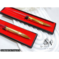 Cọ Đắp Bột Cán Trong, Có Hộp Đựng Xin Sò Lông Mượt , Đủ Size 12,14,16