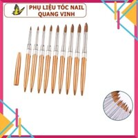 Cọ đắp bột cán vàng Kolinsky 12 14 16 18 (99k 1 cây)