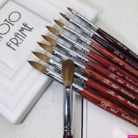 Cọ đắp bột , cọ vẽ hoa nổi cán gỗ DC Kolinsky lông chồn chuẩn cao cấp