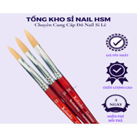 Cọ Đắp Bột KOLINSKY GERMANY Số 12-14-16 Cán Gỗ 100% Lông con Chồn  - Phụ kiện đồ nail HSM