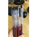 Cọ Đắp Bột Lông Chồn cán gỗ đỏ Kolinsky England số 12.14.16.18