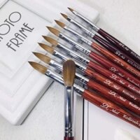 Cọ Đắp Bột Nail Kolinsky Germany Cán Gỗ , đủ size