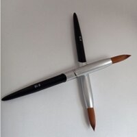 Cọ đắp móng bột mầu đen, bạc, viền bạc số # 16