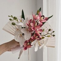 Cô Dâu Đính hôn áo choàng buổi sáng thành phẩm quạt gấp giấy chứng nhận cầm tay quạt kiểu Trung Quốc mới phù hợp với Xiuhe cầm tay