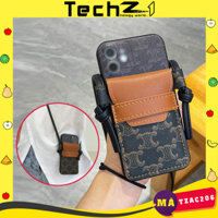 [CÓ DÂY ĐEO] Ốp Lưng cho iPhone 14 chất liệu da cao cấp, đủ dòng máy - Mã TZAC206