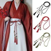 Cổ Dây Thắt Lưng Bện Retro Dây Thắt Lưng Đỏ Với Tua Rua Mỏng Thắt Lưng Võ Thuật Trang Phục Phụ Kiện #YDG0114#