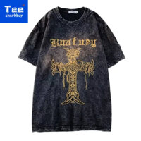 Cổ điển Áo thun nam ngắn tay [TEESHARKBUY] Unisex T-shirt 100% Cotton Plus Size M-2XL