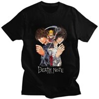 Cổ Điển Nhật Bản Anime Yagami Misa Và Lawliet Áo Nam Tay Ngắn Manga Death Note Áo Thun 100% Cotton Thường Phù Hợp Với Tee Áo