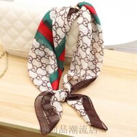 Cổ Điển Nhỏ Vuông Khăn Centimeter Voan Mỏng Khăn Lụa Phụ Kiện Nữ Chống Nắng Bảo Vệ Cổ Khăn Gạc Khăn Nhỏ