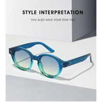 Cổ điển Vintage Kính Mát Nữ Nam Tròn Nữ Phong Cách Retro Khung Nhỏ