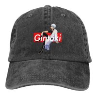 Cổ Điển ZHENGHUI Gintama Gintoki Sakata Mới Lạ Anime T1530 Phong Cách Cổ Điển Mũ Bóng Chày Tất Cả Cotton Làm Có Thể Điều Chỉnh Phù Hợp Với Nam Nữ Mũ Đen Hồ Sơ Mới YT1323