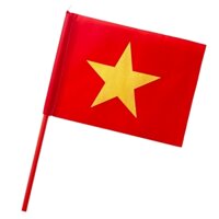 Cờ đỏ sao vàng Việt Nam NHỎ - có cán nhỏ 1 MẶT