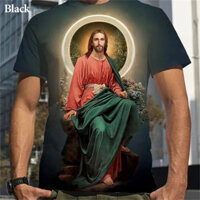 Cơ Đốc Giáo Mẹ Của Thiên Chúa Đức Trinh Nữ Maria 3D In Hình Chúa Giêsu Thánh Giá Chúa Giêsu Yêu Tất Cả Cơ Đốc Nhân Unisex Áo Thun Thường Ngày Hàng Đầu