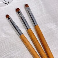 Cọ french đầu móng YUKI USA cán gỗ lông chồn mềm mịn dễ tạo french xài bền