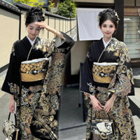 Cô gái ảnh Kimono váy liền chụp ảnh cách tân truyền thống trang phục chính thức của các vị thần âm phủ Nhật Bản