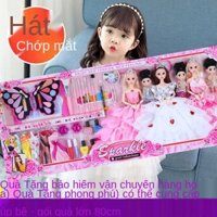 Cô gái đồ chơi công chúa trang điểm búp bê đại dương giấc mơ biệt thự