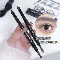 Cô gái nhỏ khuyên bạn nên Chì kẻ mày # SWEET MINT với bàn chải lông, hai đầu mượt mà mượt mà, lông tự nhiên, cảm cúm nổi tiếng trên mạng ws