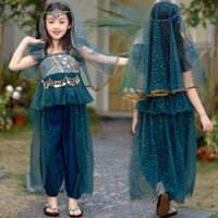 Cô gái Phong cách mới Ấn Độ Trình diễn kỳ lạ Công chúa Jasmine Dance Suit