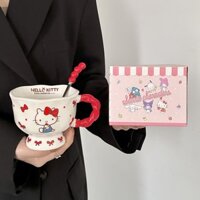 Cô Gái Trái Tim helloKitty Sanrio Cốc Nước Gửi Bạn Trai Chị Em Trẻ Em Ý Nghĩa Thực Tế Quà Tặng Sinh Nhật C3.24